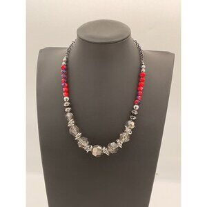 Colorful Beaded Necklace With Adjustable Chain